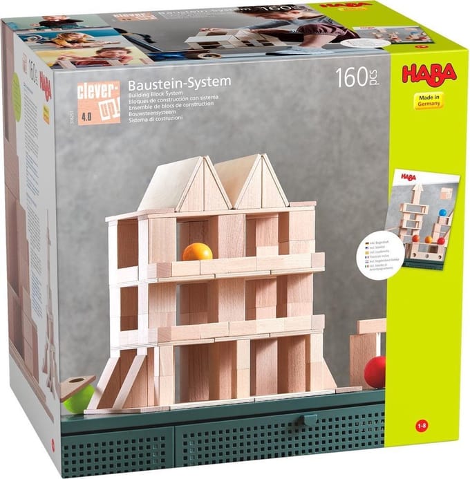 Haba Bouwstenen Clever-up! 4.0 Junior Hout 160-delig