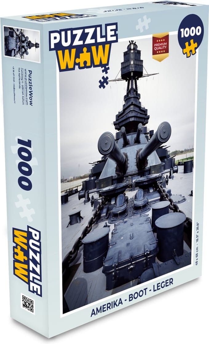 Puzzel Amerika - Boot - Leger - Legpuzzel - Puzzel 1000 stukjes volwassenen