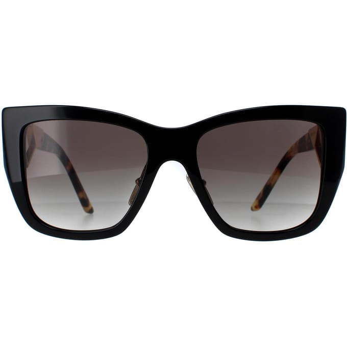 Prada PR21YS 1AB0A7 zwart en schildpad grijs gradiÃ«nt zonnebril