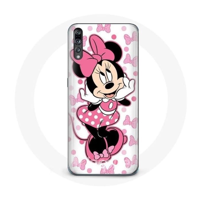 Coque de protection - Minnie Mouse - Huawei P20 - Souple - Mignon - Rose rose
