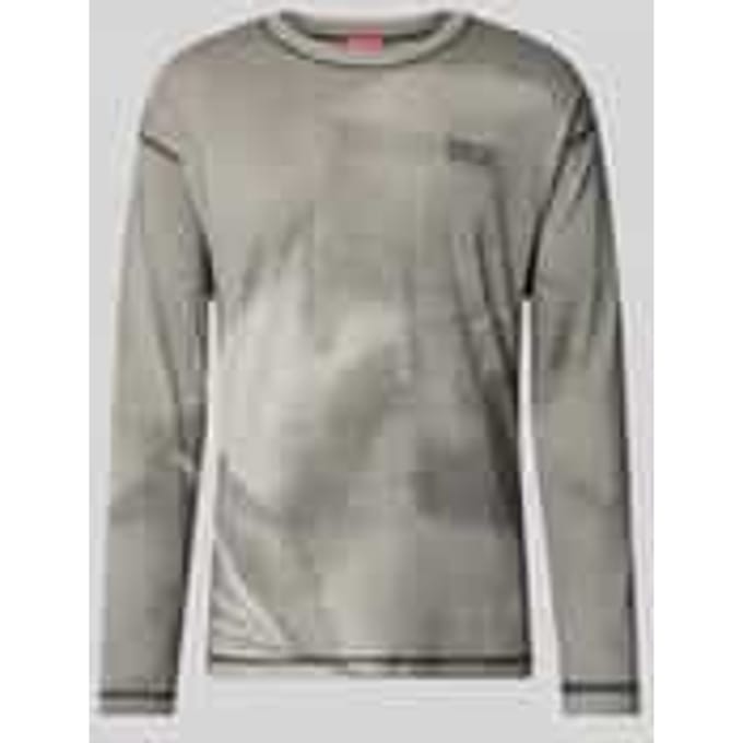 Regular fit shirt met lange mouwen van hennep-mix