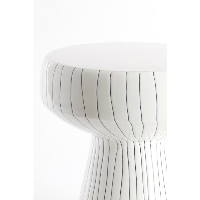 Light & Living Bijzettafel Dakwa - Wit - Ø38cm - Modern