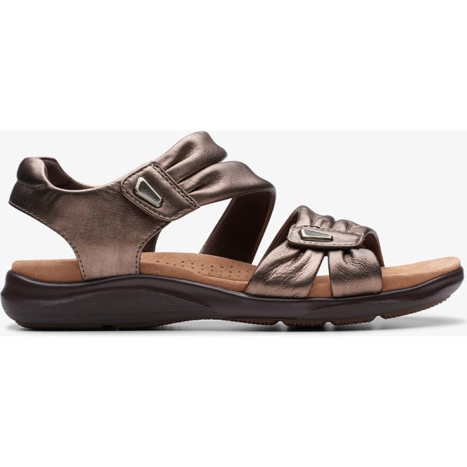 Kitly Ave Bronzen Leren Sandalen
