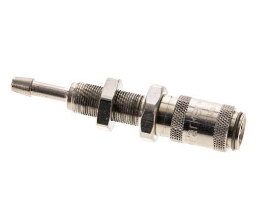 Vernikkeld Messing DN 2.7 (Micro) Luchtkoppeling Snelkoppeling 3 mm Slangpilaar Schotkoppeling Double Shut-Off