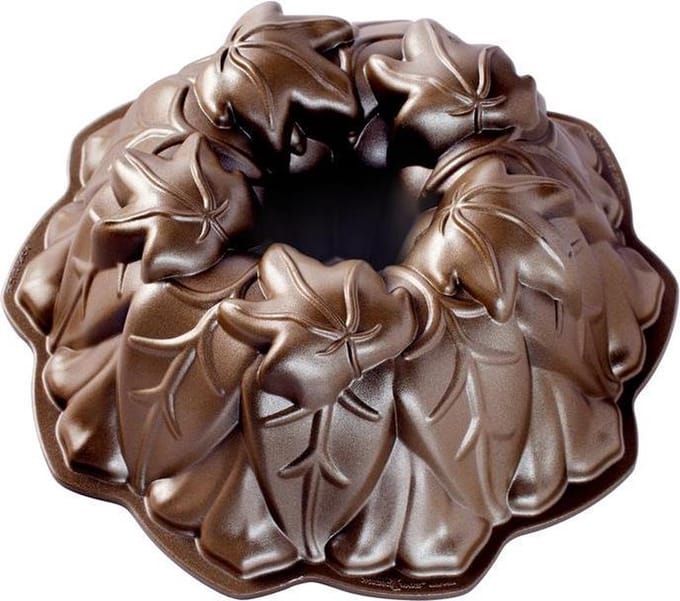 Tulband Bakvorm "Harvest Leaves Bundt Pan" - Nordic Ware | Fall Harvest Bronze