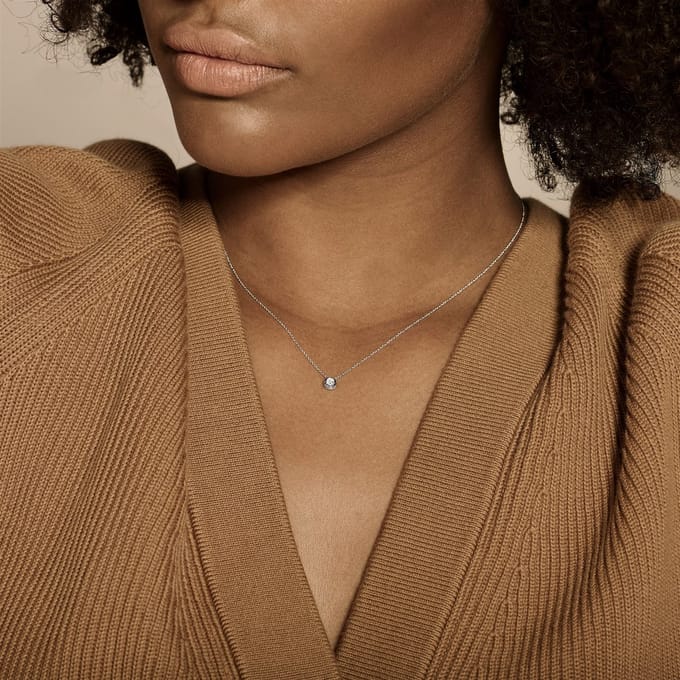 Blush Diamonds Dames Ketting Goud - Witgoudkleurig