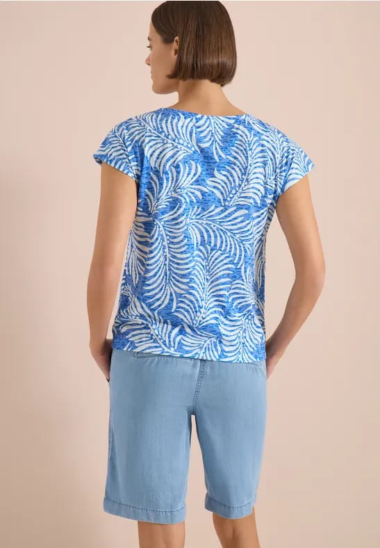 Shirt met burn-out look