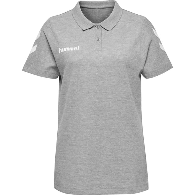 Hummel Go Cotton Korte Mouw Poloshirt Grijs XL Vrouw