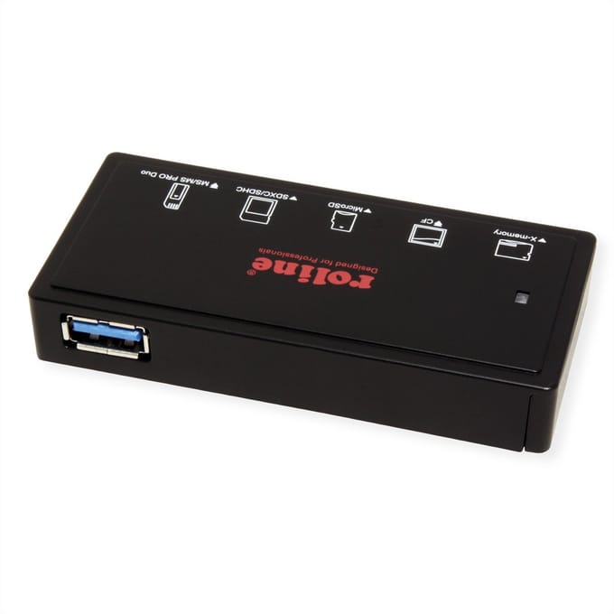 ROLINE USB 3.2 Gen 1 Multi Card Reader, zwart