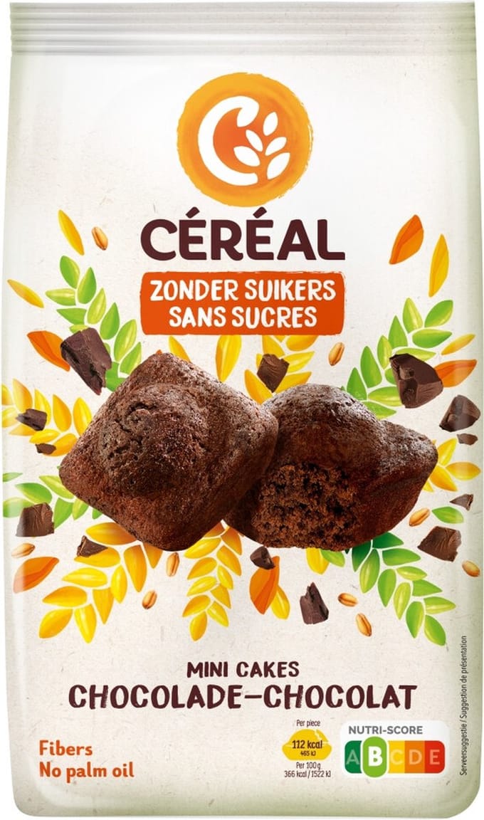 Céréal Mini Cakes Chocolade - 1 x 196 gr