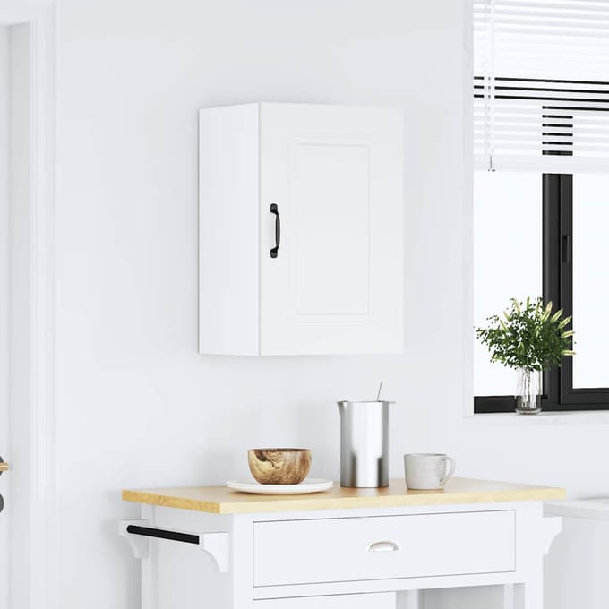 vidaXL - Keukenbovenkast - Kalmar - bewerkt - hout - wit