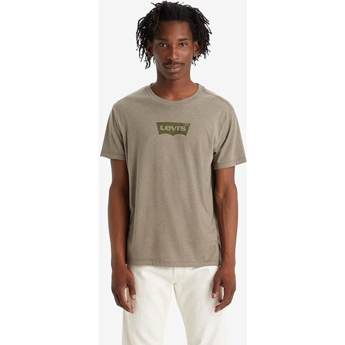 Levi's Graphic Printed T-shirt Khaki Größe: S | Bedruckte T-Shirts Outlet | Herren | Braun