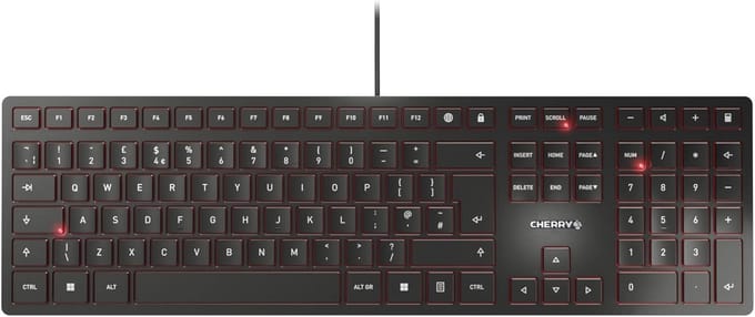 Ultraplat Toetsenbord Met Stille Toetsen - UK Layout (QWERTY)