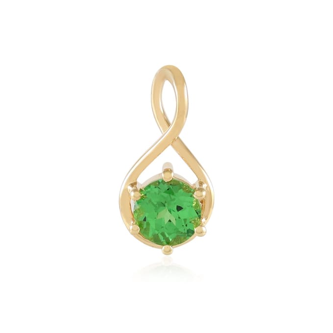 Tsavoriet Vermeil Zilveren Hanger