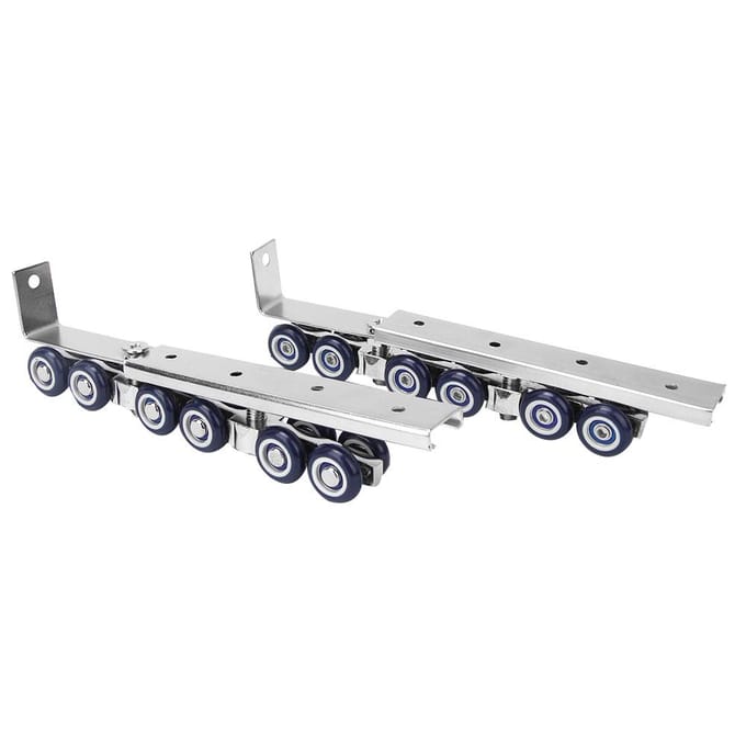 1 Paire 12 Roues Galets de Porte Coulissante Quincaillerie Roues Suspendues Roue de Rail Silencieuse