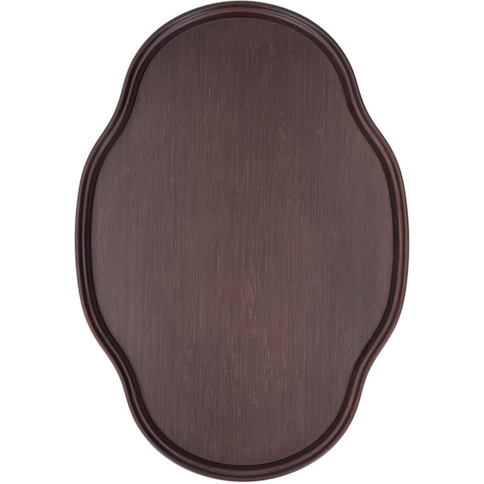 Plateau à Thé Couleur Noyer Multifonctionnel Bambou Texturé Plateau de Table Basse pour Réception d'Invités gray