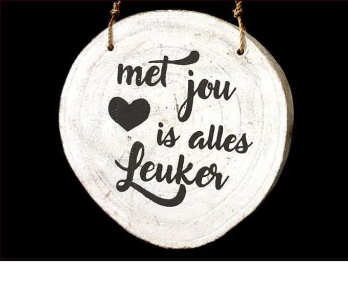hanger boomschijf 12cm alles leuker antique white