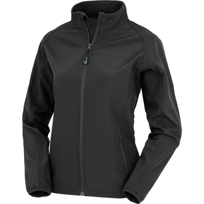 Result Women´s Recycled 2-Layer Printable Softshell Jacket RT901F - Black - M