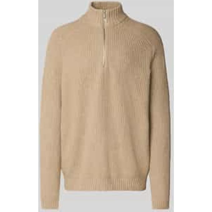 Regular fit gebreide pullover met wol