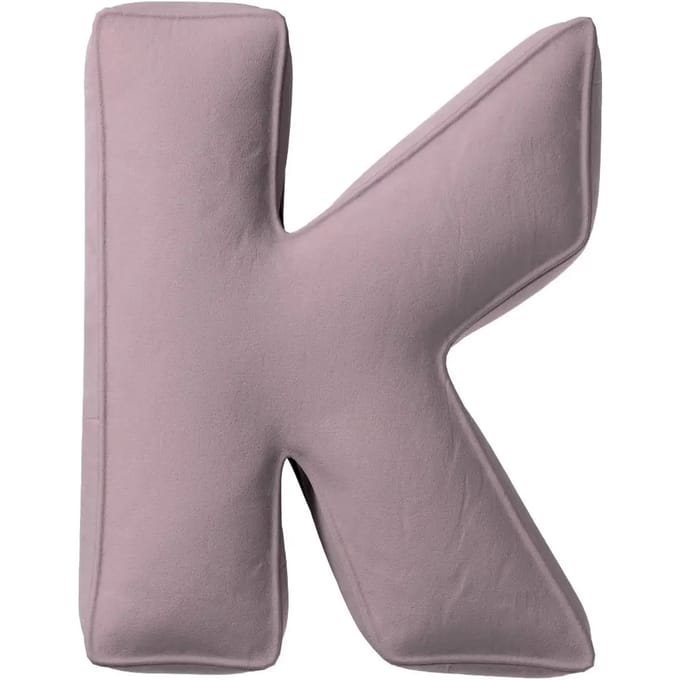 Kussen letter k Yellow Tipi Posh Velvet