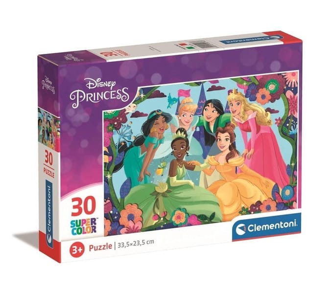 Clementoni - Puzzel - 30 Stukjes - Disney Princess - Kinderpuzzel - Vanaf 3 Jaar