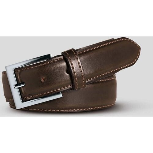 Meyer Riem Stretchleren Uni Color Bruin / male