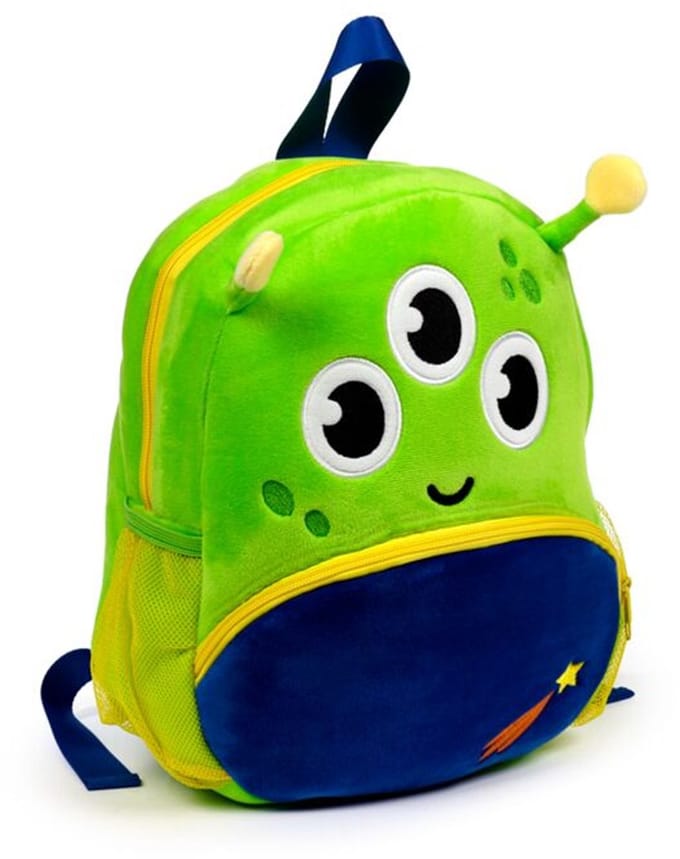Alien Rugzak voor Kinderen – Ruimtevaart Kinderrugzak – Schooltas – Polyester/Nylon – 29 x 24 x 13 cm