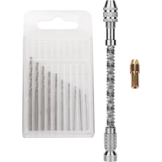 Draagbare Semi-Automatische Pin Vise Hand Draai Boor Bit Sieraden DIY Maken Bewerkingstool