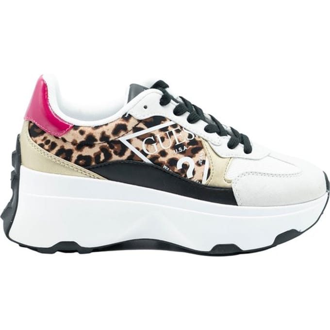 Guess - maat 38 - Calebb Active Lady Dames Sneaker - Leopard