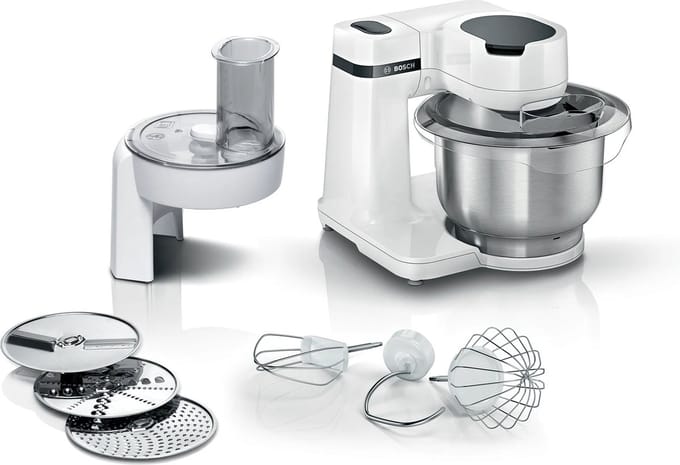 Bosch MUM Serie 2 - MUMS2EW01 - Keukenmachine - 700W - 3,8L - 3 Snijschijven - Wit