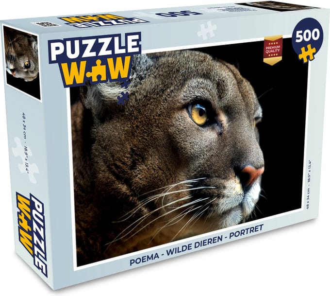 Puzzel Poema - Wilde dieren - Portret - Legpuzzel - Puzzel 500 stukjes