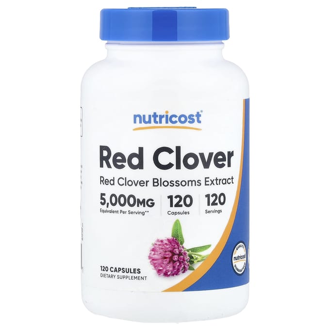 Nutricost, Trèfle Rouge, 120 Gélules (200 mg par capsule)