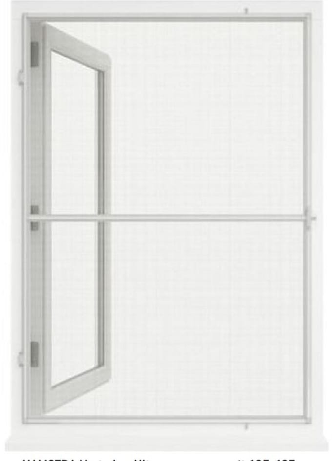 Omschrijving Ultra vaste raamhor 105x125 wit 9010
