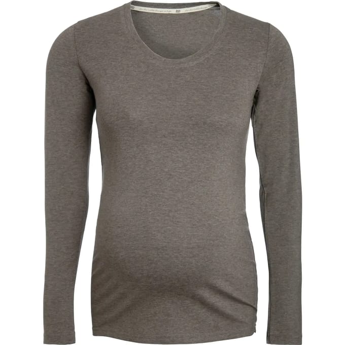 Dames lange mouw zwangerschap T-shirt Baby's Only Glow