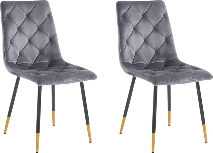 Eva-Stoel - 2 Pack - Antraciet Metaal