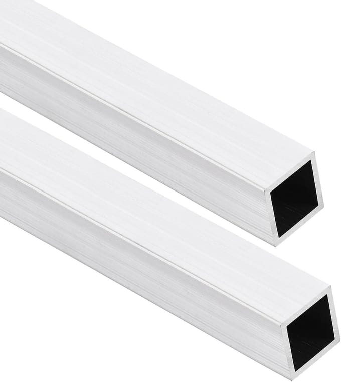 Aluminium Vierkante Buis - Metalen Buis - Frame Constructie - 6061 Legering - 25 mm x 25 mm - Aluminiumkleur