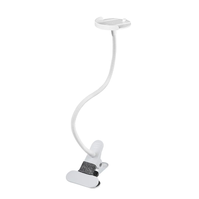Clip Mount Stand Compatibel met Infant DXR-8 en DXR-8 PRO Babyfoon Camerahouder Flexibele Twist Mounting Kit wit