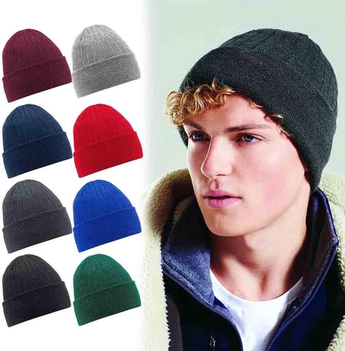 New Age Devi - 2 stuks Warme Thermo Ski Beanie - French Navy