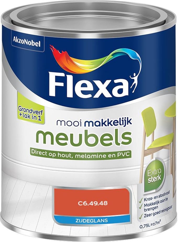 Flexa - Mooi Makkelijk Meubels Zijdeglans - C6.49.48 - Mengverf - 750 Ml