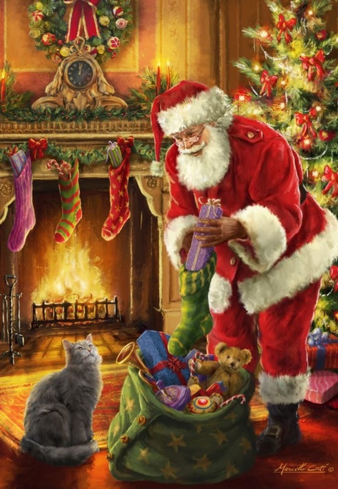 Bluebird Puzzle kerstpuzzel Santa Has Arrived - 1000 stukjes.