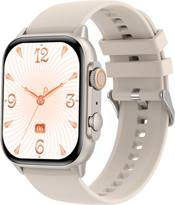 Cinturio Commander Smartwatch - Zilver/Wit - Omoled Scherm - Voor heren en voor dames