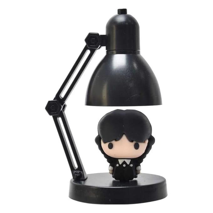 Wednesday - leuk mini lampje van +/- 10cm hoog - afneembare figurine - verstelbaar