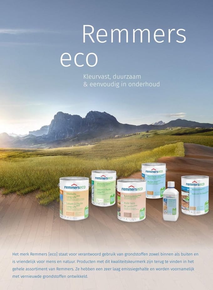 Hout olie beits long life Remmers Aqua ECO 2,5 liter basaltgrijs RAL 7012