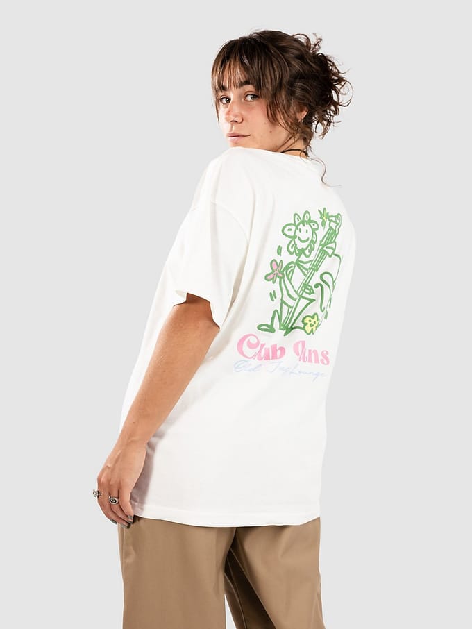 Vans Flower Chello Os T-Shirt wit