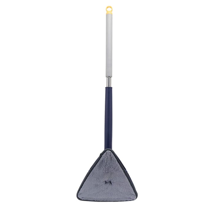 Serpillière Triangulaire Réglable et Rotative Serpillière Multifonction pour Nettoyage Mural avec Long Manche Lavage à la Main Libre Serpillière de Plafond white