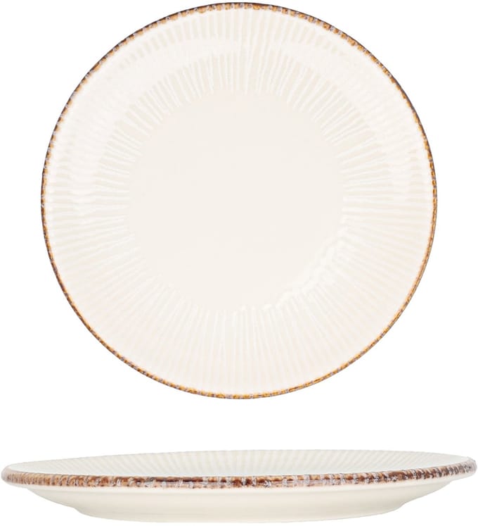 By Bone Dessertbord - Grace - Porselein - 19 cm - set van 6