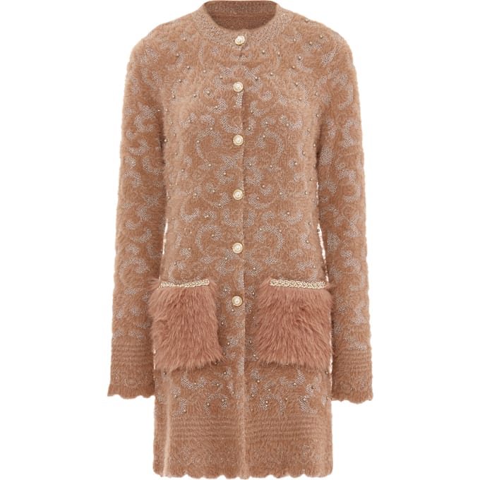 Faina Vest Dames Donkerroze roségoud