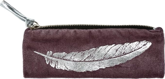 Moses Etui Libri_x Veer Fluweel 21 X 8 Cm Paars