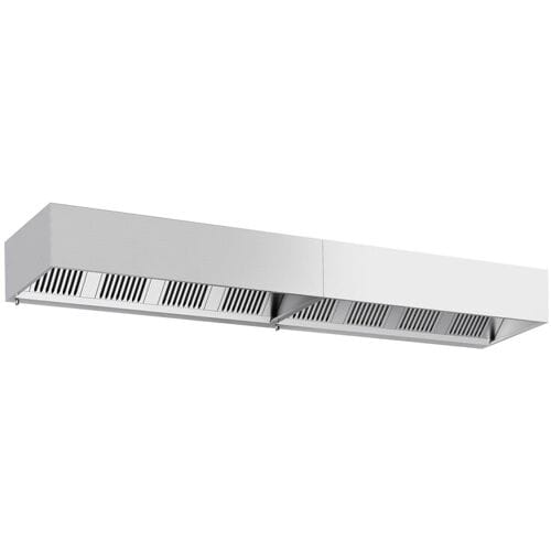 GGM Gastro Kastenhaube - 4400mm - mit Filter & Lampe Zilver