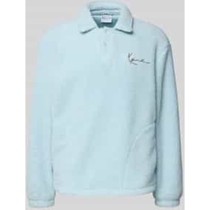 Teddybont sweatshirt met platte kraag en knoopsluiting